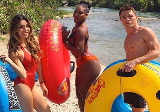 Serena Williams goes Tubing with BeatBox