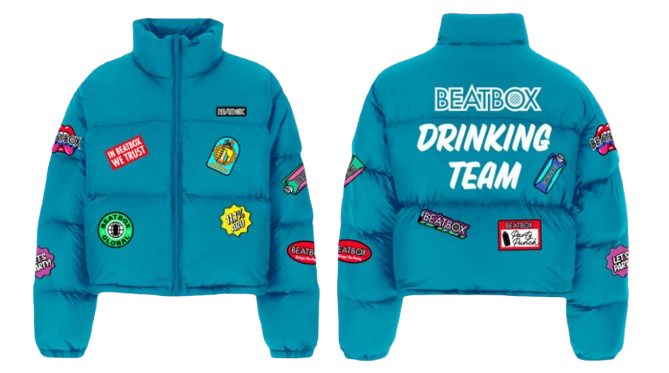Drinking Team Puffer Coat