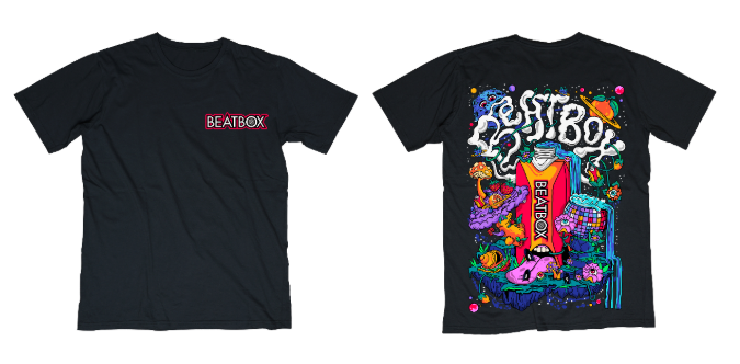 Trippy Collection Black T-Shirt - Fam