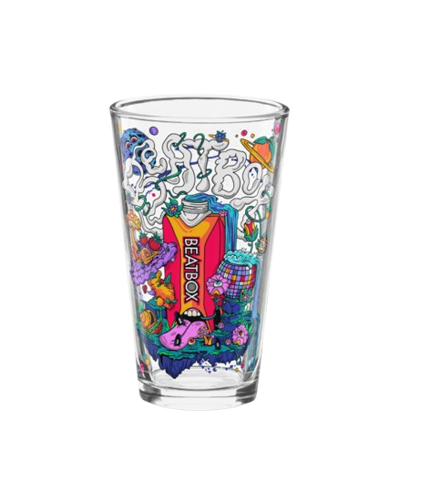 Trippy Collection 16oz Glass