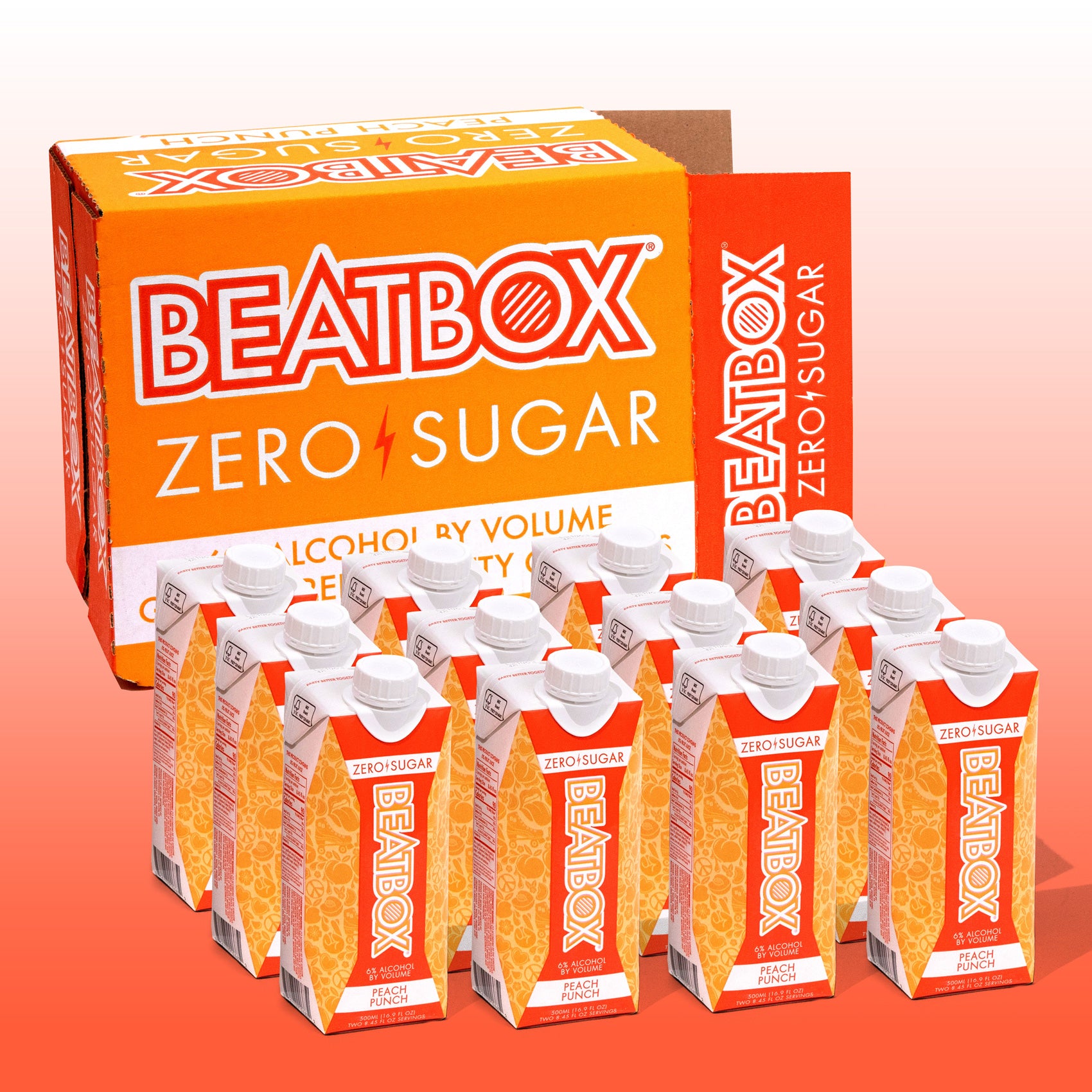 BeatBox | 12 pack Peach Punch | Zero Sugar | 6% abv