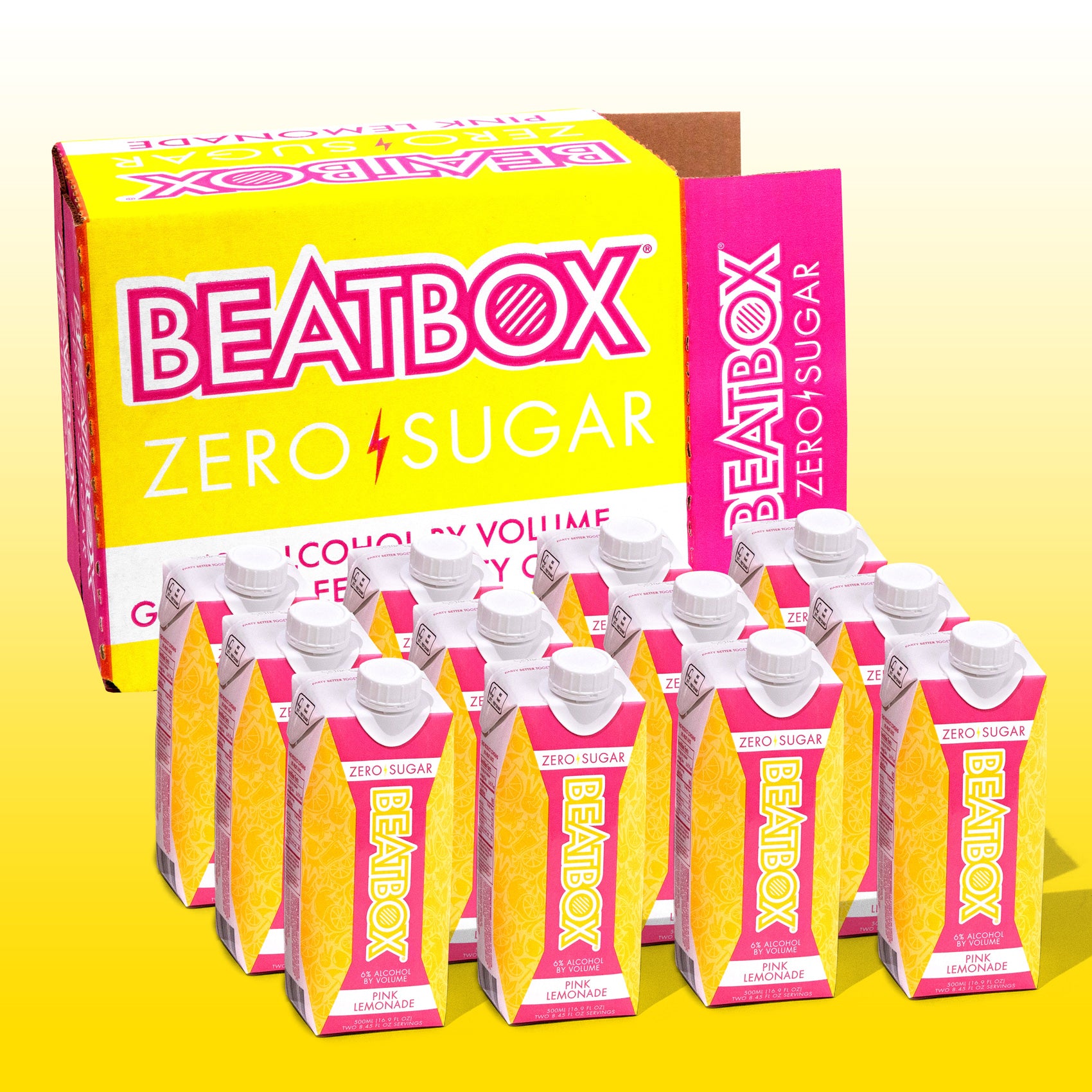 BeatBox | 12 pack Pink Lemonade | Zero Sugar | 6% abv